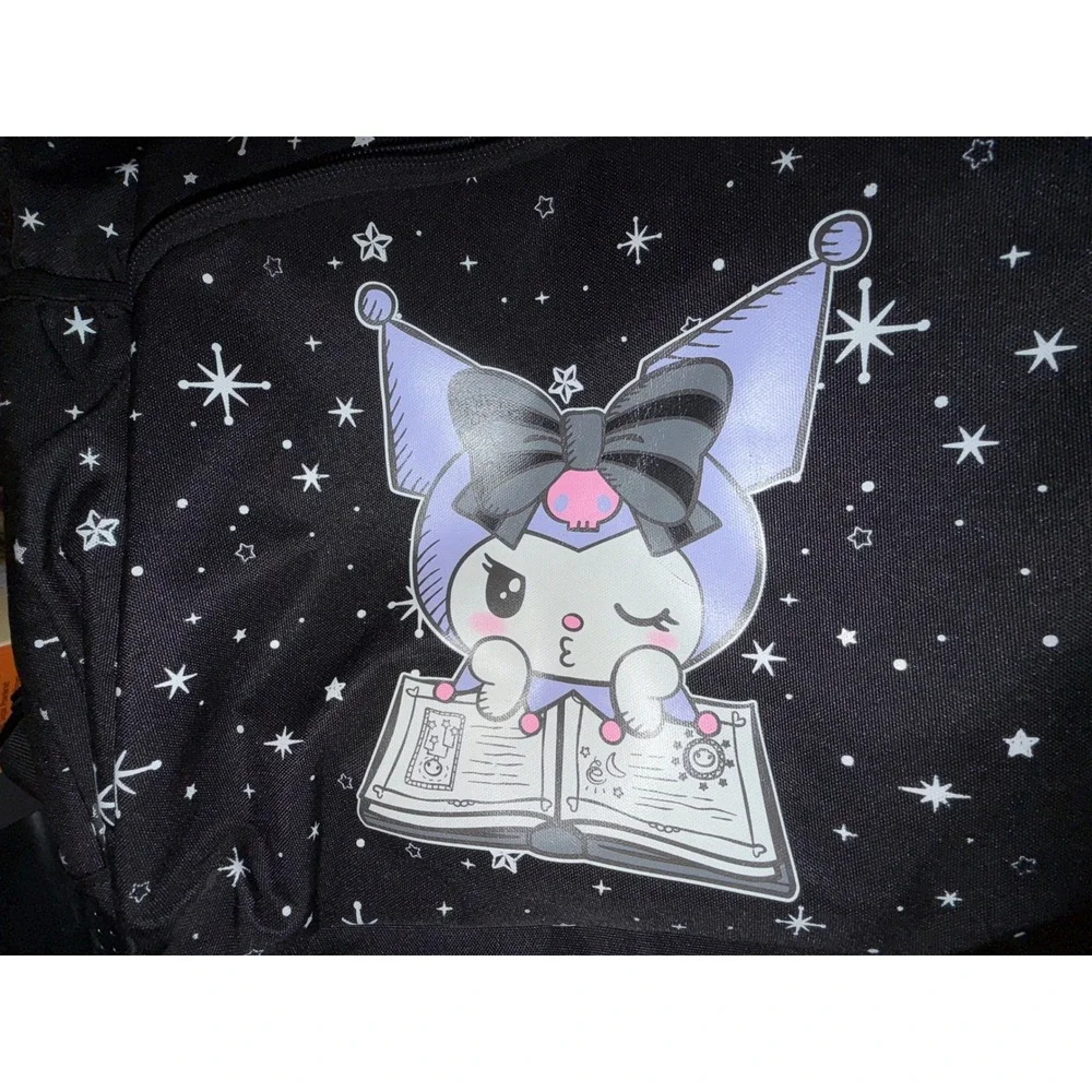 Sanrio Kuromi Backpack Kids Black‎ Good Starry Celestial School Bag